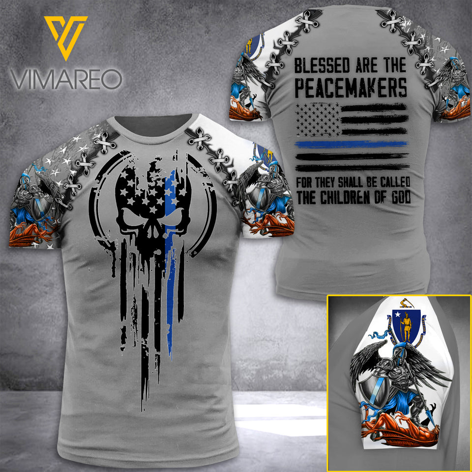 MASSACHUSETTS PEACEMAKERS TSHIRT 3D PRINTED JUL-NL29