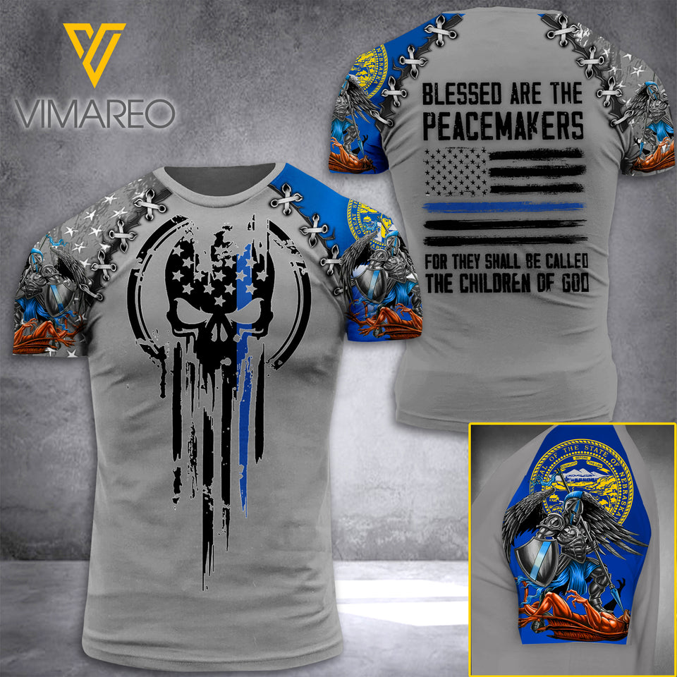 NEBRASKA PEACEMAKERS TSHIRT 3D PRINTED JUL-NL29