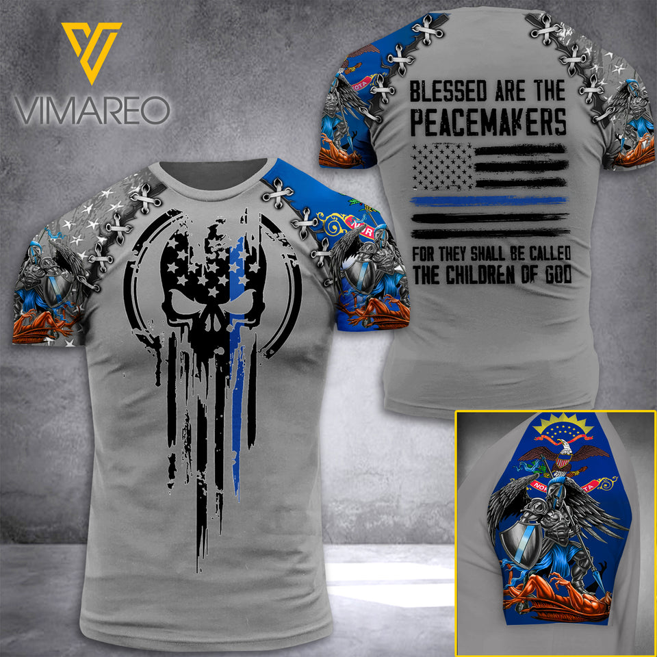 NORTH DAKOTA PEACEMAKERS TSHIRT 3D PRINTED JUL-NL29