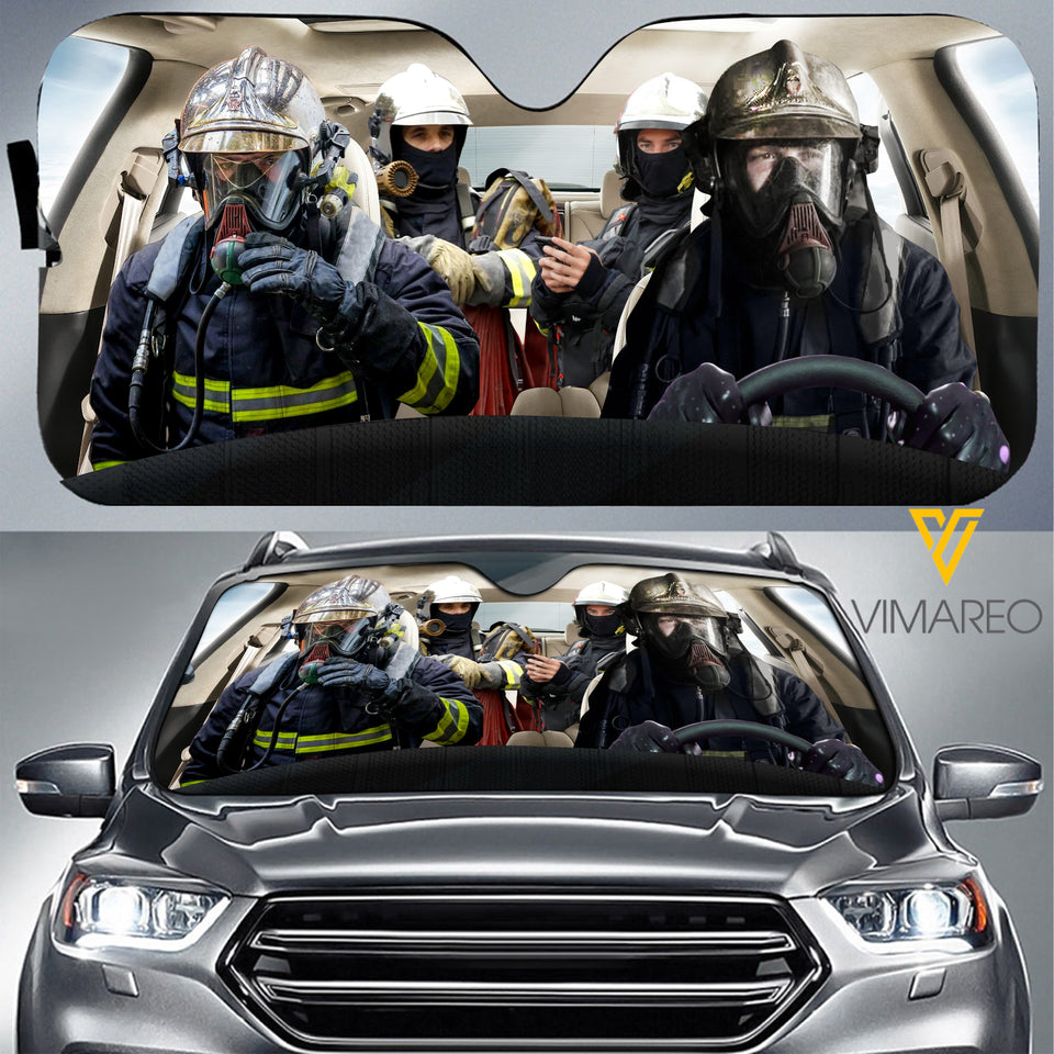 FRANCE SAPEURS POMPIER AUTO SUN SHADE - CAR DRIVER JUL-MA21