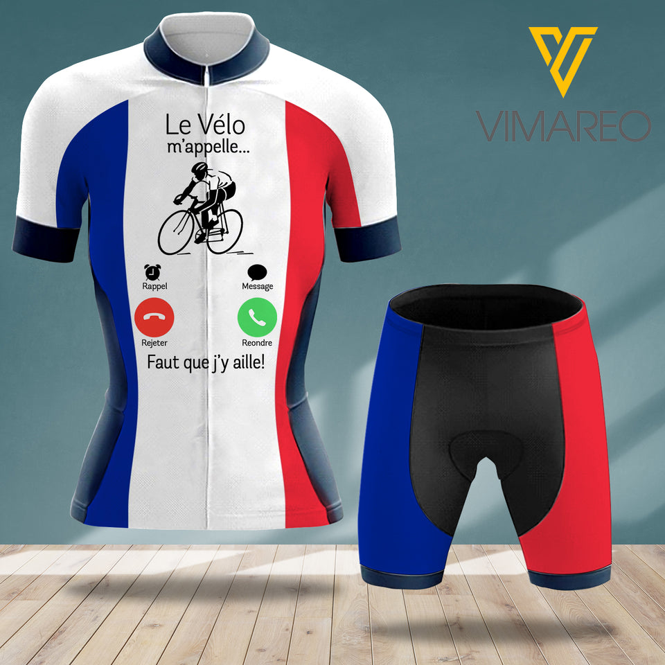 Le vélo m'appelle... cycling suit 3D printed