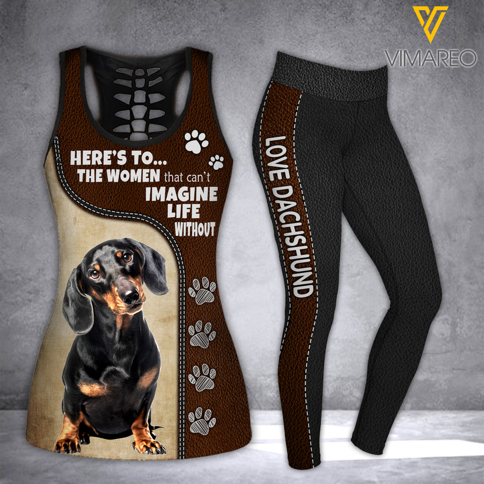 DACHSHUND DOG TANK+LEGGING 3D PRINTED