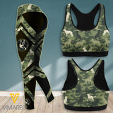GERMAN SHEPHERD DOG CAMO SPORT BRA/LEGGING