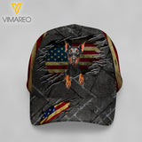 DOBERMAN DOG PEAKED CAP 3D LC