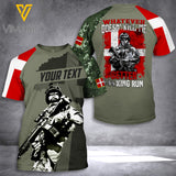 Customized Denmark Soldier 3D Printed Combat Shirt EZNMQ110621