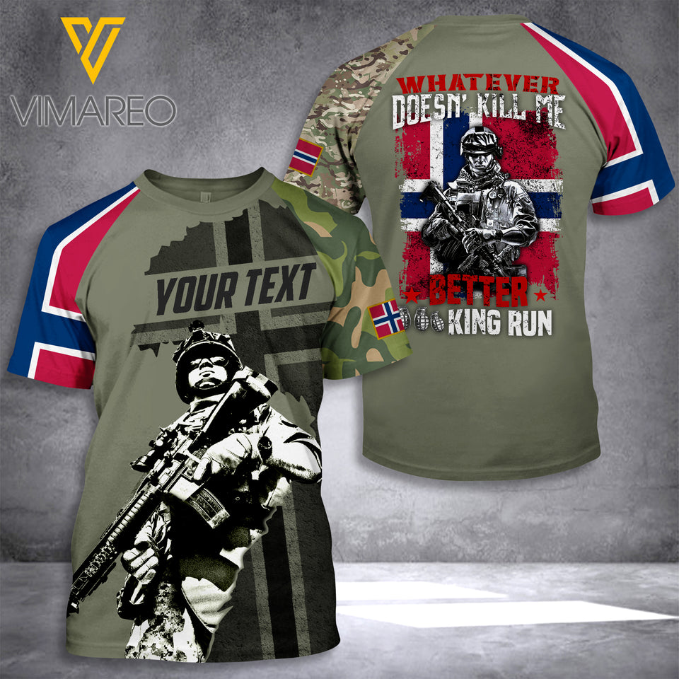 Customized Norway Soldier 3D Printed Combat Shirt EZNMQ110621