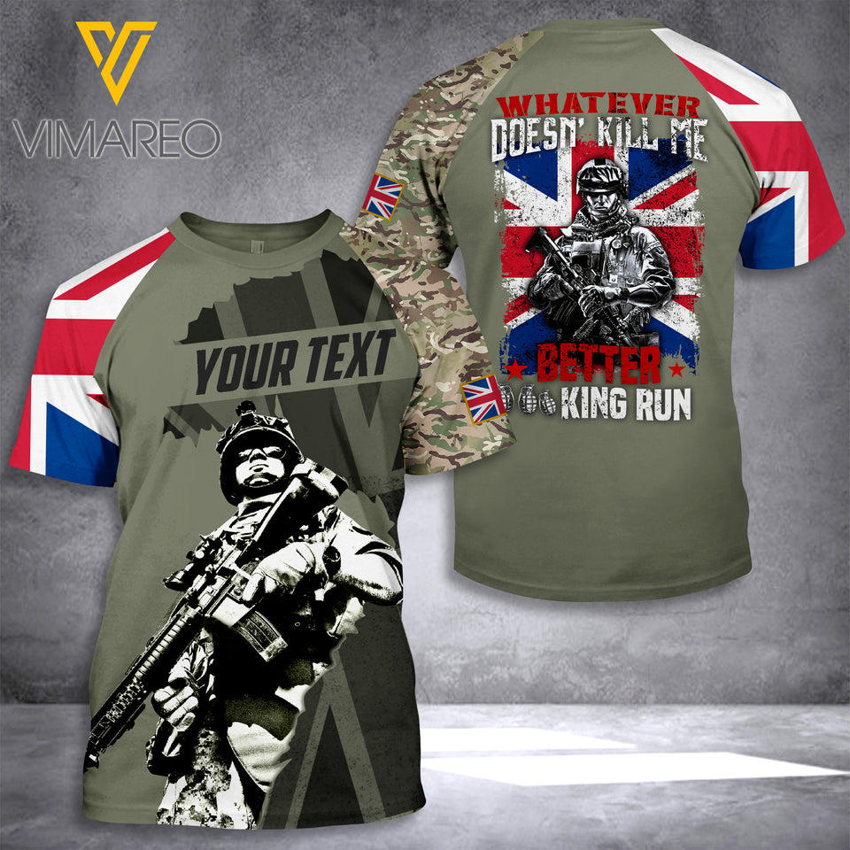 Customized British Soldier 3D Printed Combat Shirt EZNMQ110621