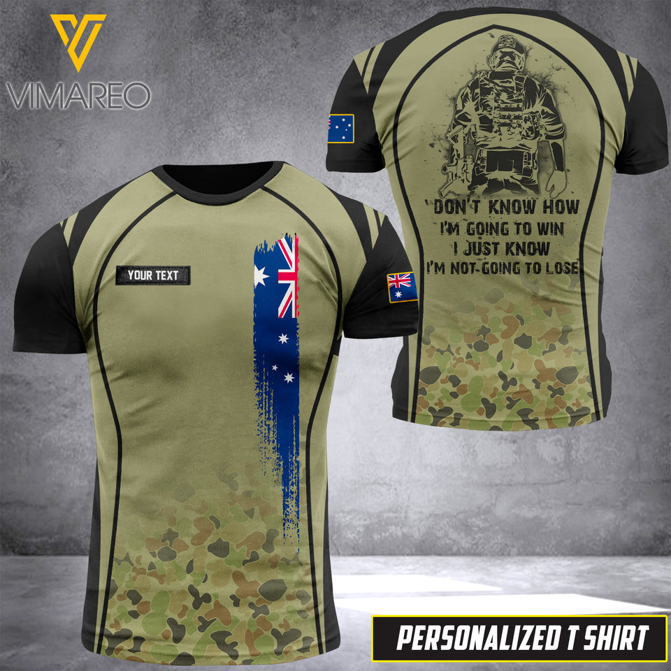 Customized Australian Soldier 3D Printed Combat Shirt EZMQ010621