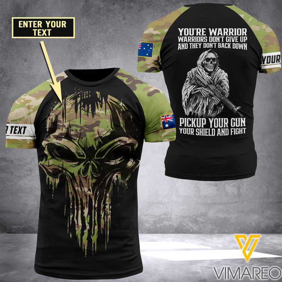 Customized Australian Soldier 3D Printed Combat Shirt EZMQ140621