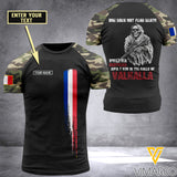 Customized French Soldier 3D Printed Combat Shirt EZMQ154