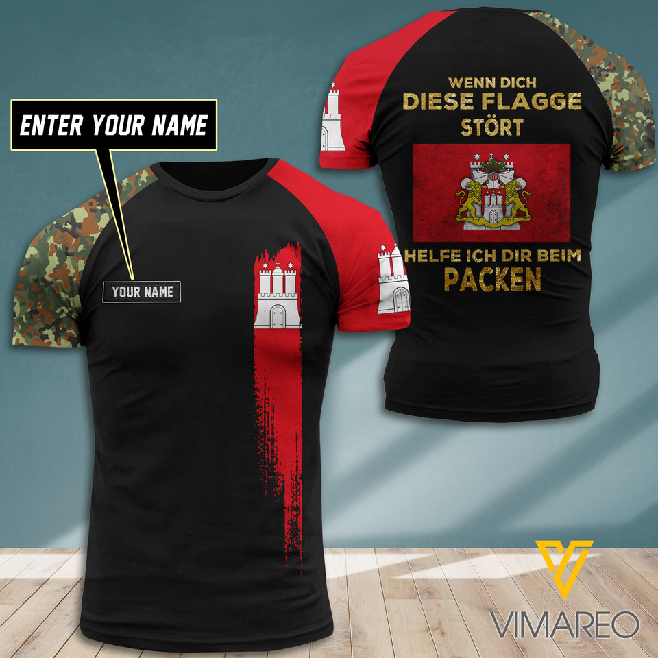 Customized Hamburg Veteran 3D Printed Shirt EZMQ0607