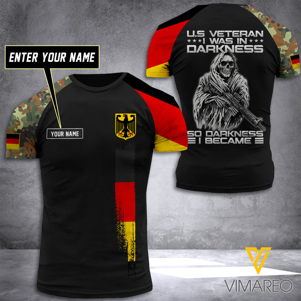 Customized German Darkness Soldier3D Printed Combat Shirt EZMQ200521