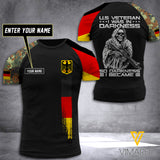 Customized German Darkness Soldier3D Printed Combat Shirt EZMQ200521