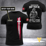 Customized Denmark Soldier 3D Printed Combat Shirt EZMQ290621