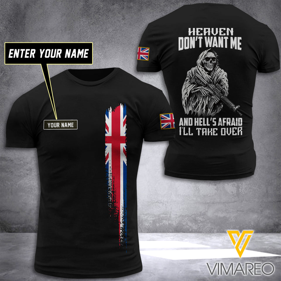 Customized British Soldier 3D Printed Combat Shirt EZMQ290621