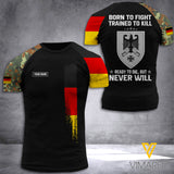 Customized German Soldier 3D Printed Combat Shirt EZLN1407