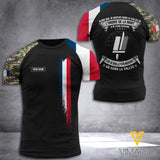 Customized French Soldier 3D Printed Combat Shirt EZMQ1307