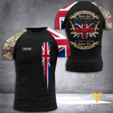 Customized British Soldier 3D Printed Shirt EZMQ1507
