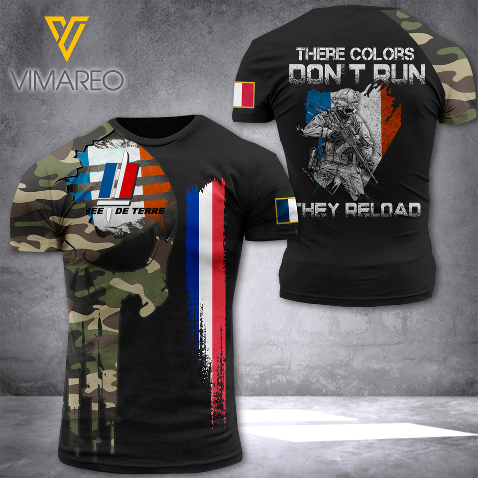 FRENCH CAMO TSHIRT 3D PRINTED ZM