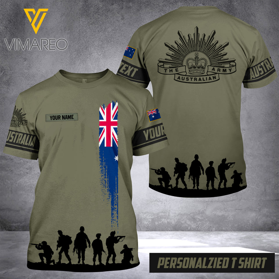 Customized Australian Soldier 3D Printed Combat Shirt EZMQ0807
