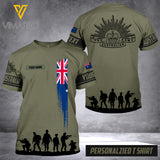 Customized Australian Soldier 3D Printed Combat Shirt EZMQ0807
