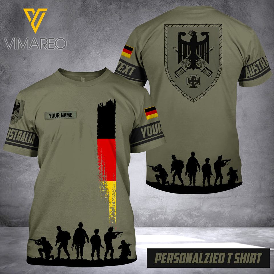 Customized German Soldier 3D Printed Combat Shirt EZMQ0807
