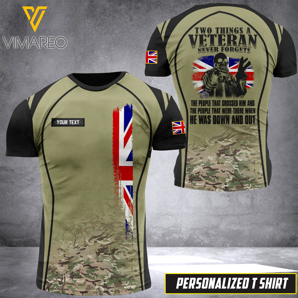Customized British Soldier 3D Printed Combat Shirt EZMQ020621
