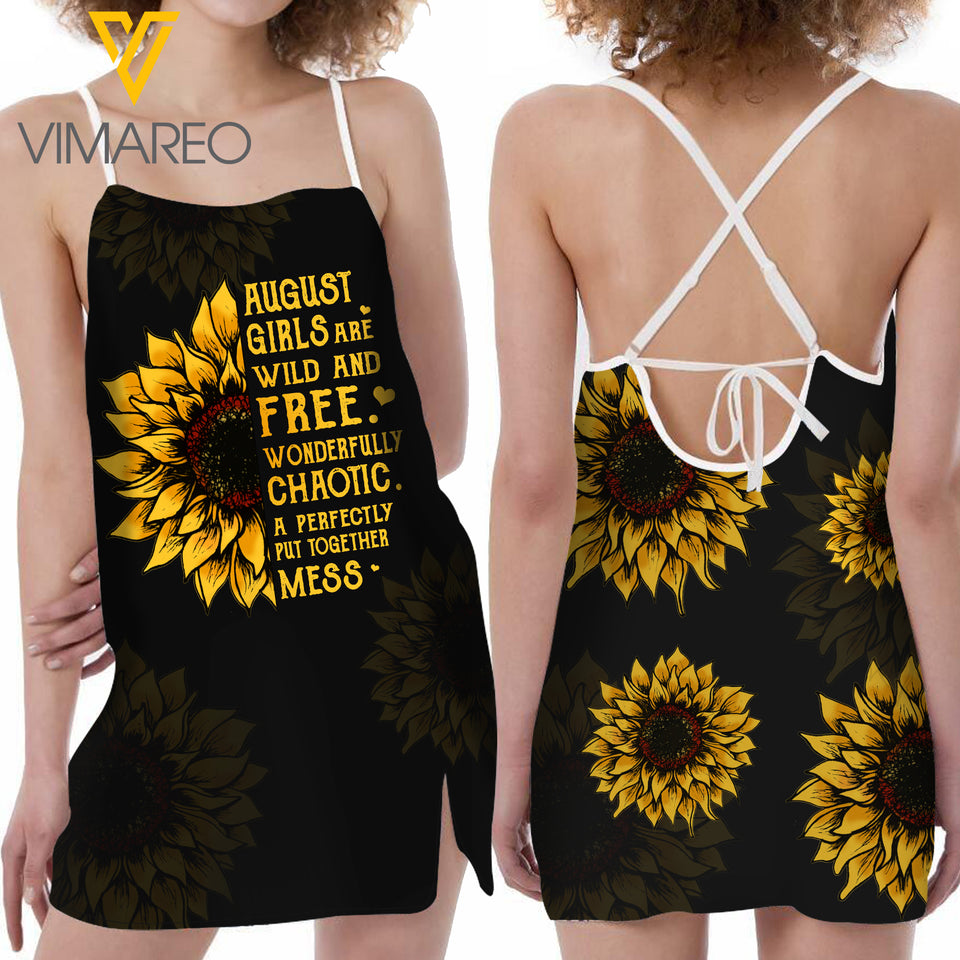 AUGUST GIRL AND SUNFLOWER SEXY DRESS NEYA22