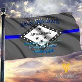 ARKANSAS Flag BLUE LINE 3D 0505NGBA
