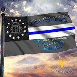 Georgia Flag BLUE LINE 3D 0505NGBA