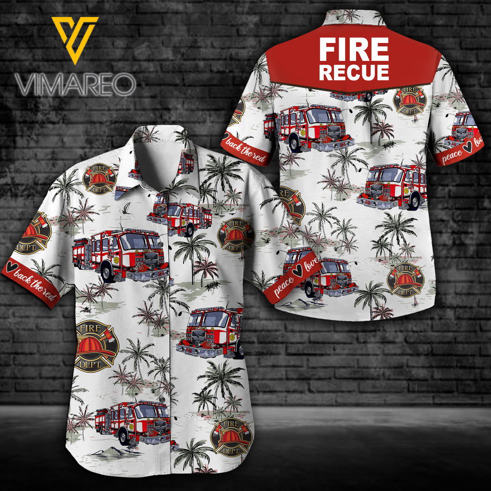 FIREFIGHTER HAWAII SHIRT