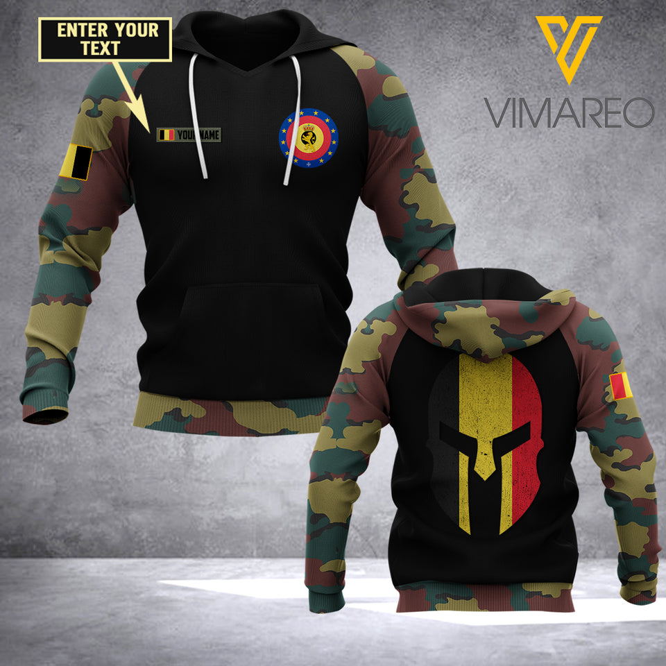 Customized BELGIAN Army 3D Printed Shirt/Hoodie 0704NGBA