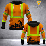 COUVREUR France hoodie 3d all print 1208A