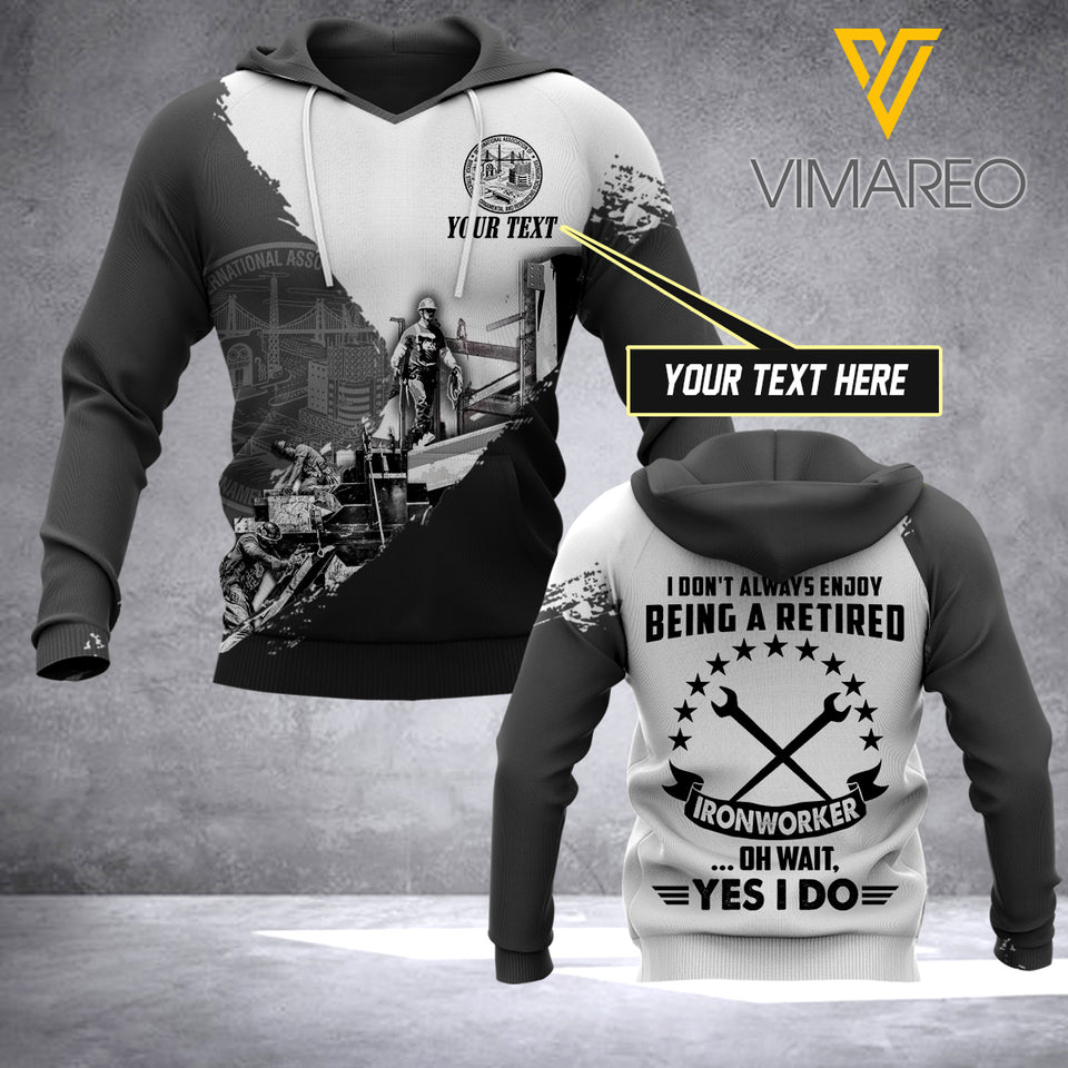 PHN Personalized Ironworker 3D Printed Shirt JUE-MA11
