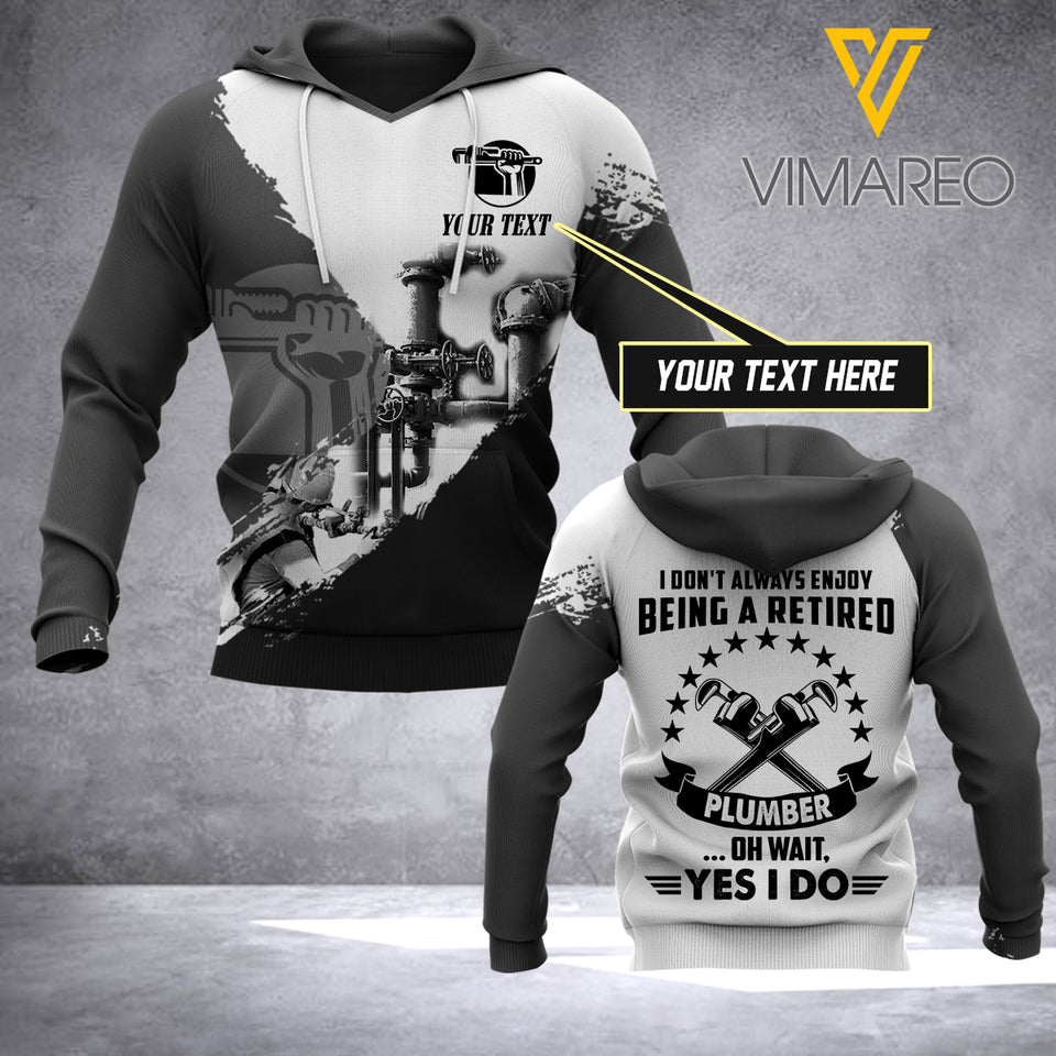 PHN Personalized Plumber 3D Printed Shirt JUE-MA11
