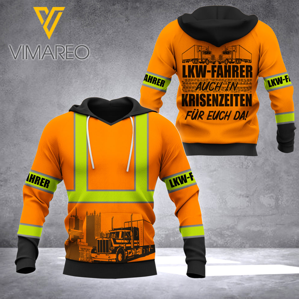 LKW-FAHRER HOODIE 3D PRINTED 0807A