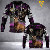 Hunting deer hoodie 3d all print 1406A