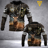 Hunting deer hoodie 3d all print 1406A