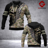 Customized US Soldier 3D Printed Combat Hoodie EZQ1405