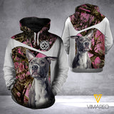 Pitbull hoodie 3d printed 010221
