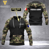 French army Flag Customized 3D PRINTED TSHIRT 0705NGBMQ