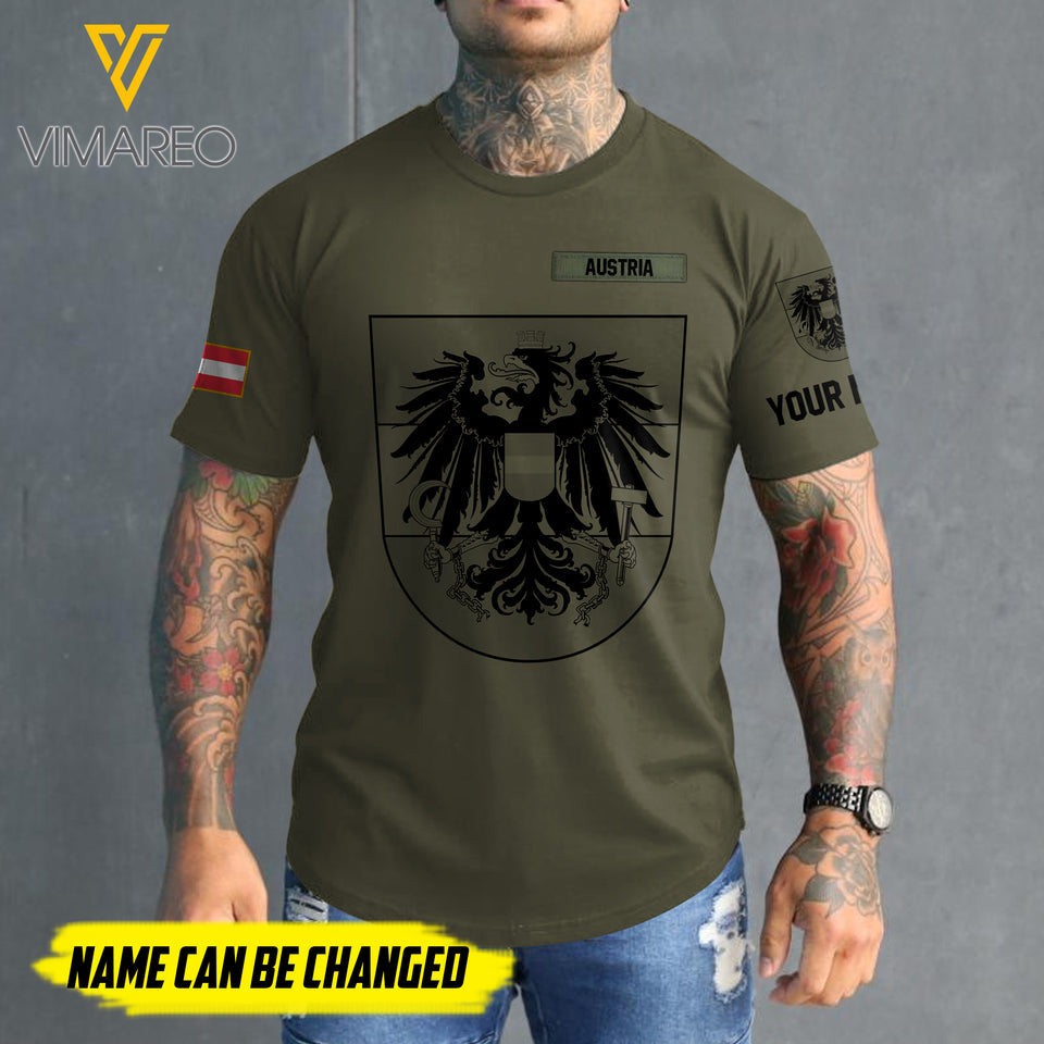 Customized Austria 3D PRINTED SHIRT 2407MQ