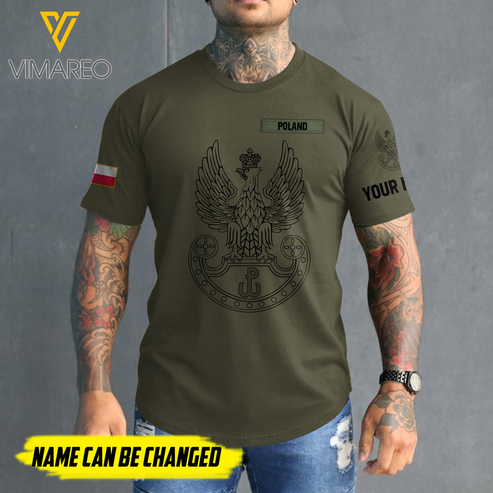 Customized Poland 3D PRINTED SHIRT 2407MQ
