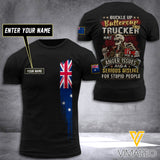 Customized UK TRUCKER 3D PRINTED SHIRT 2007MQ