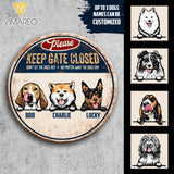 CUSTOMIZED DOG WOODEN WELCOME DOOR SIGN FRONT DOOR TNMD