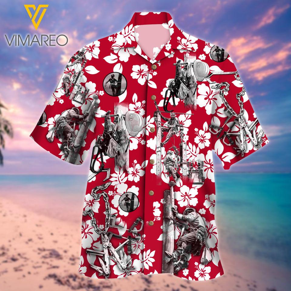 Lineman 3D Printed Mens Shirt JUL-MA13