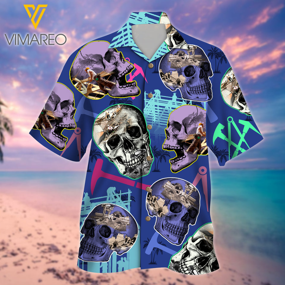 ROOFER 3d Printed Hawaii Shirt 1507A
