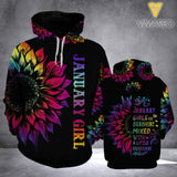 KHMD JAN GIRLS HURRICANE HOODIE 3D PRINTED