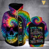 KHMD APRIL THICK THIGHS HOODIE 3D PRINTED