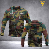 Belgian army Art combat personalized HOODIE 3D PRINTED